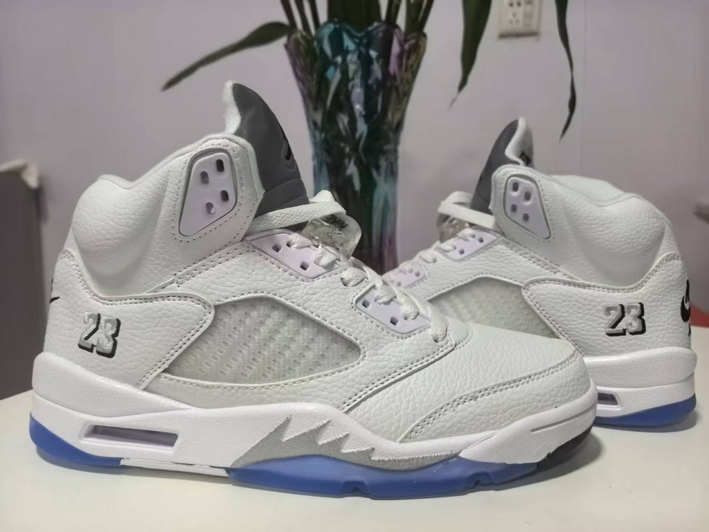 Air Jordan 5 Retro OG White Black Metallic Silver